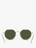 Ray-Ban Jack hexagonal sunglasses gold classic green, imported from the UK