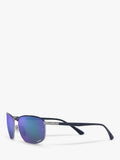 Ray-Ban RB3671CH pillow sunglasses blue frame (British brand)