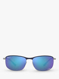 Ray-Ban RB3671CH pillow sunglasses blue frame (British brand)