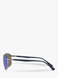 Ray-Ban RB3671CH pillow sunglasses blue frame (British brand)
