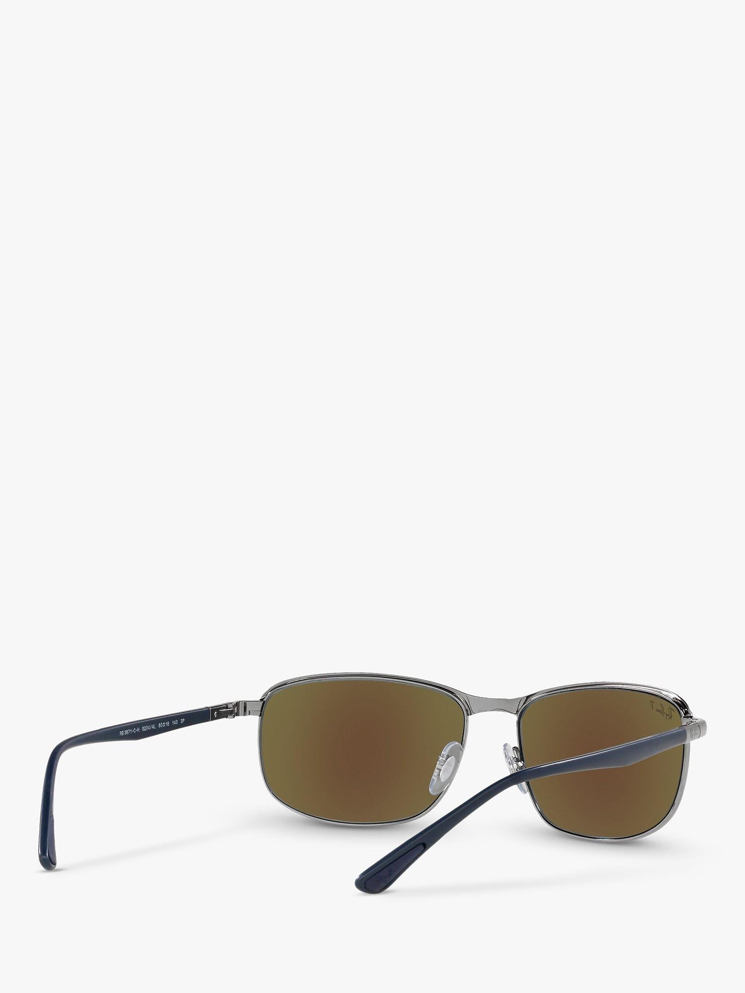 Ray-Ban RB3671CH pillow sunglasses blue frame (British brand)