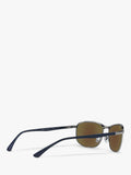 Ray-Ban RB3671CH pillow sunglasses blue frame (British brand)