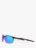 Oakley Wire Tap sunglasses satin black mirror blue, imported from the UK