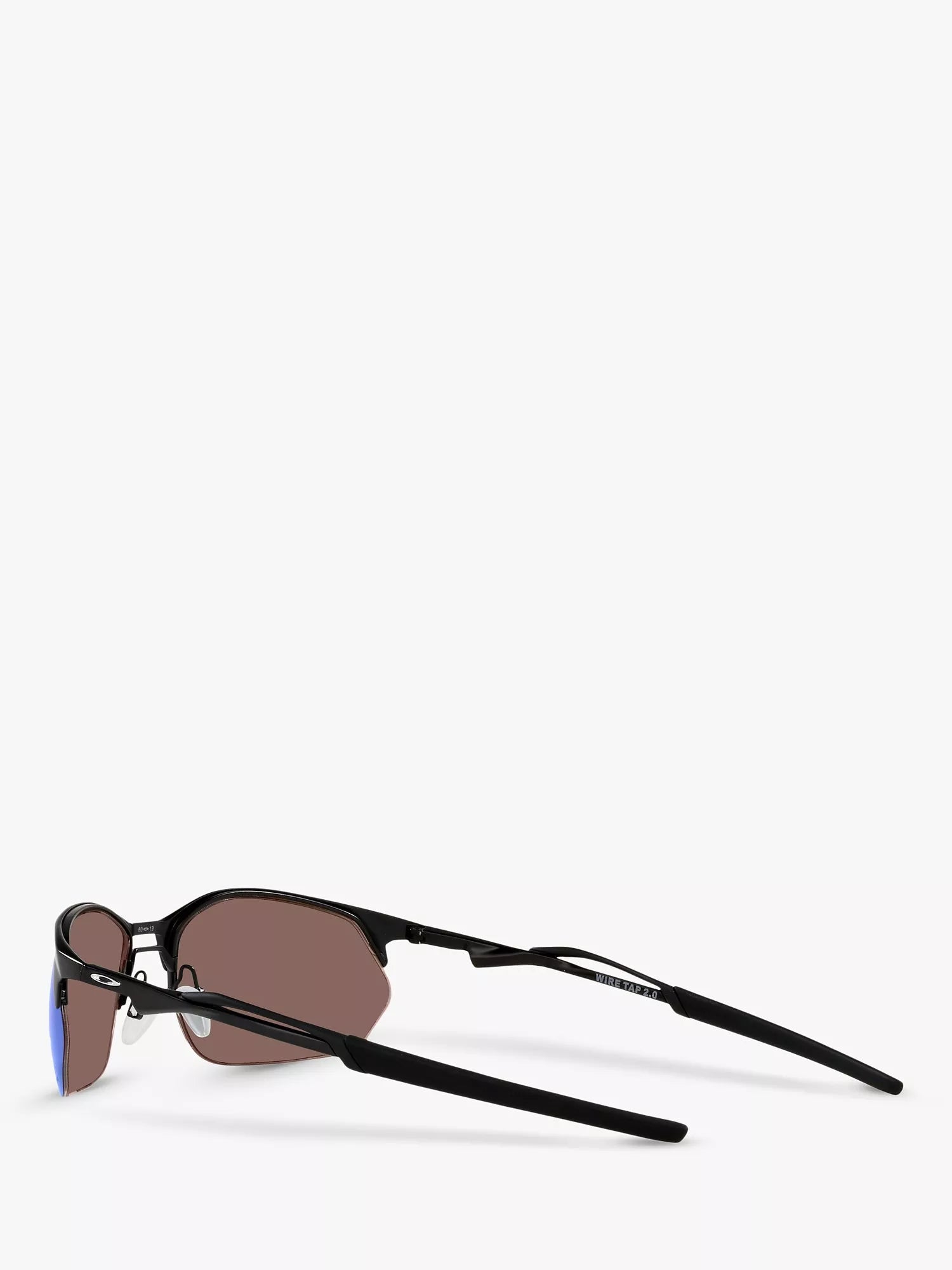 Oakley Wire Tap sunglasses satin black mirror blue, imported from the UK