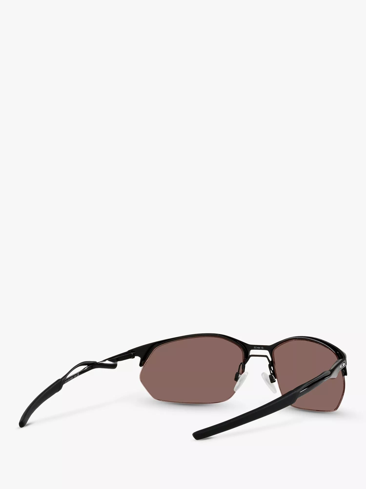 Oakley Wire Tap sunglasses satin black mirror blue, imported from the UK