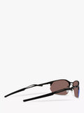 Oakley Wire Tap sunglasses satin black mirror blue, imported from the UK