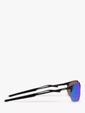 Oakley Wire Tap sunglasses satin black mirror blue, imported from the UK