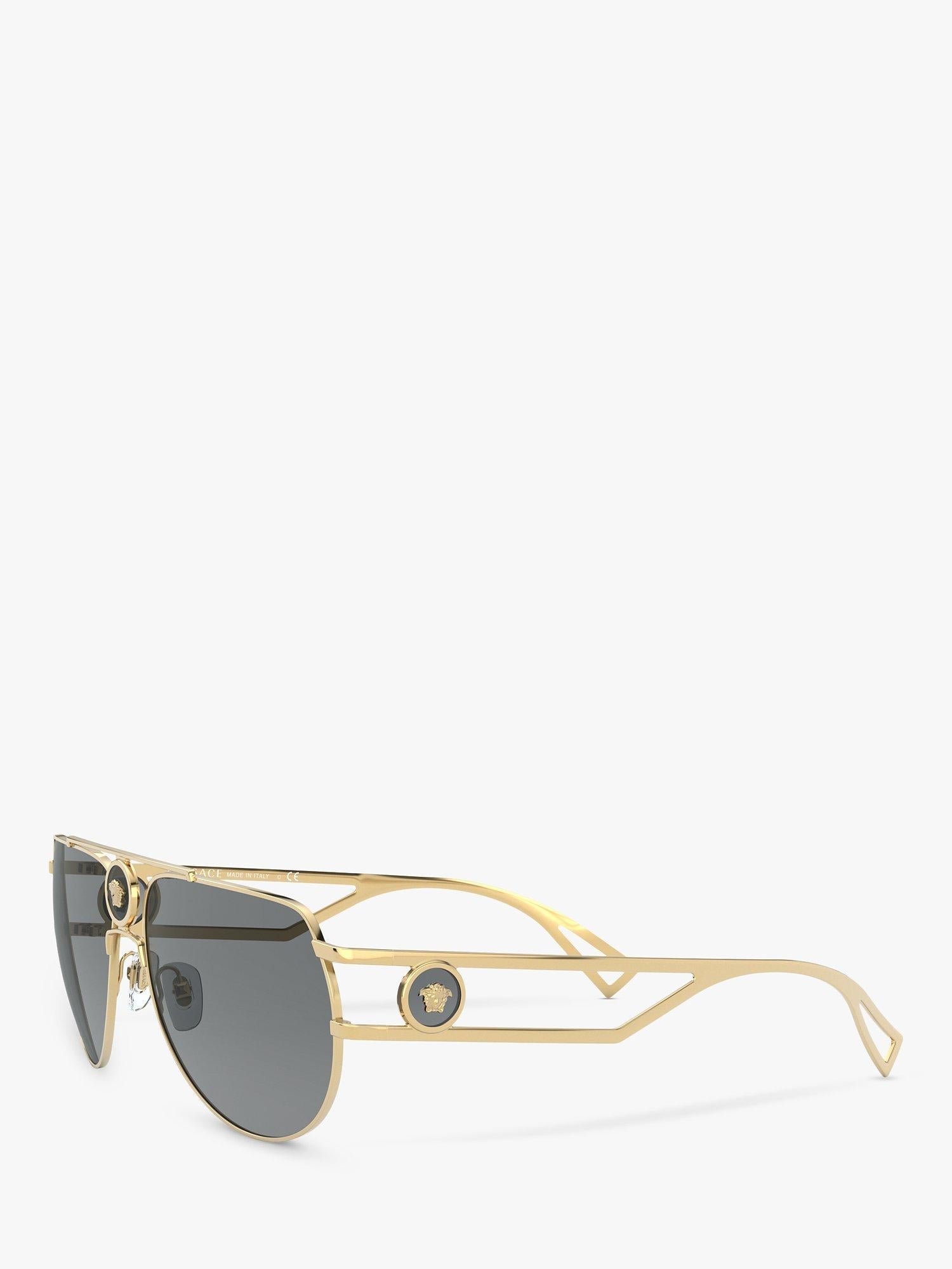 Versace aviator sunglasses gold metal frame, imported from the UK