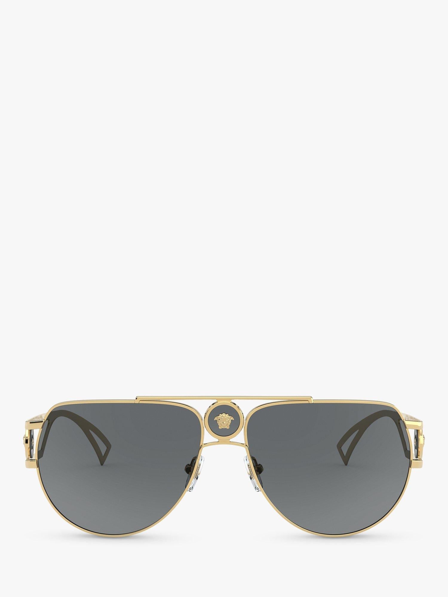 Versace aviator sunglasses gold metal frame, imported from the UK