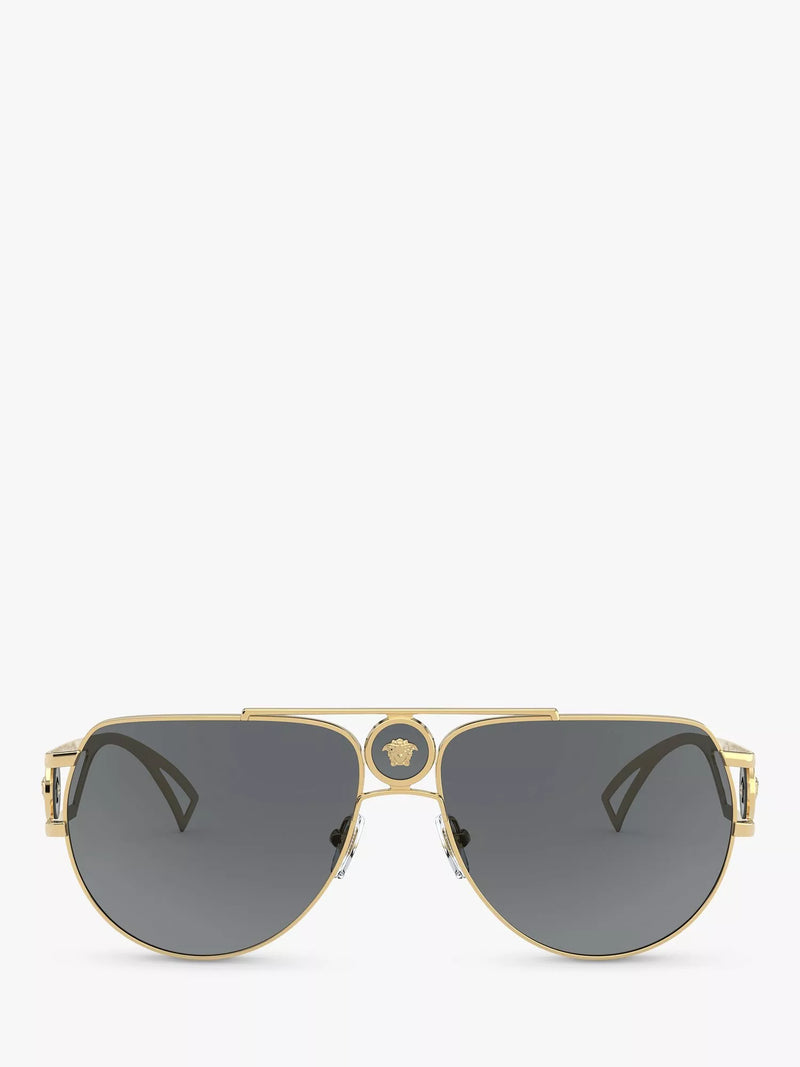 Versace aviator sunglasses gold metal frame, imported from the UK