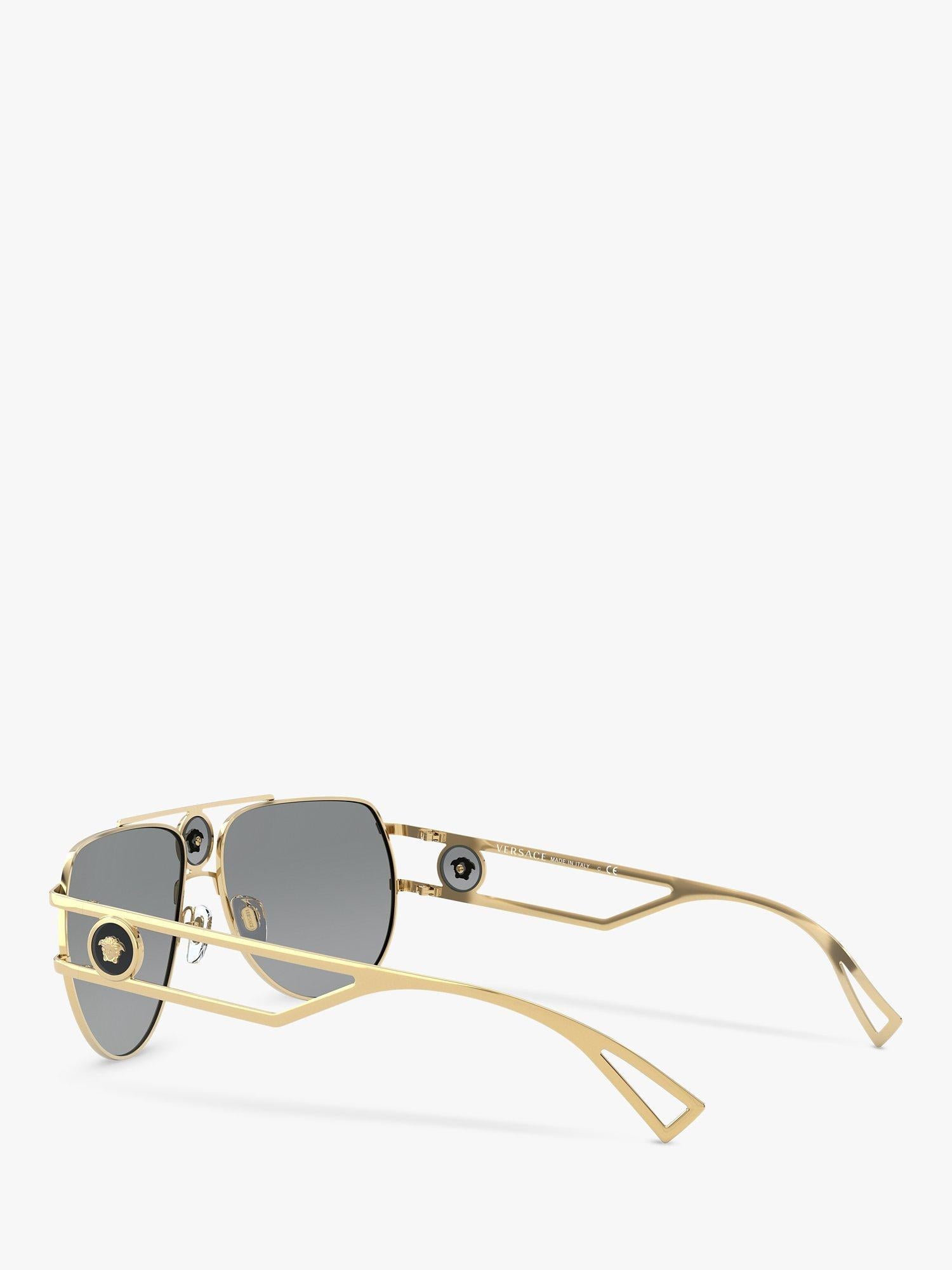 Versace aviator sunglasses gold metal frame, imported from the UK