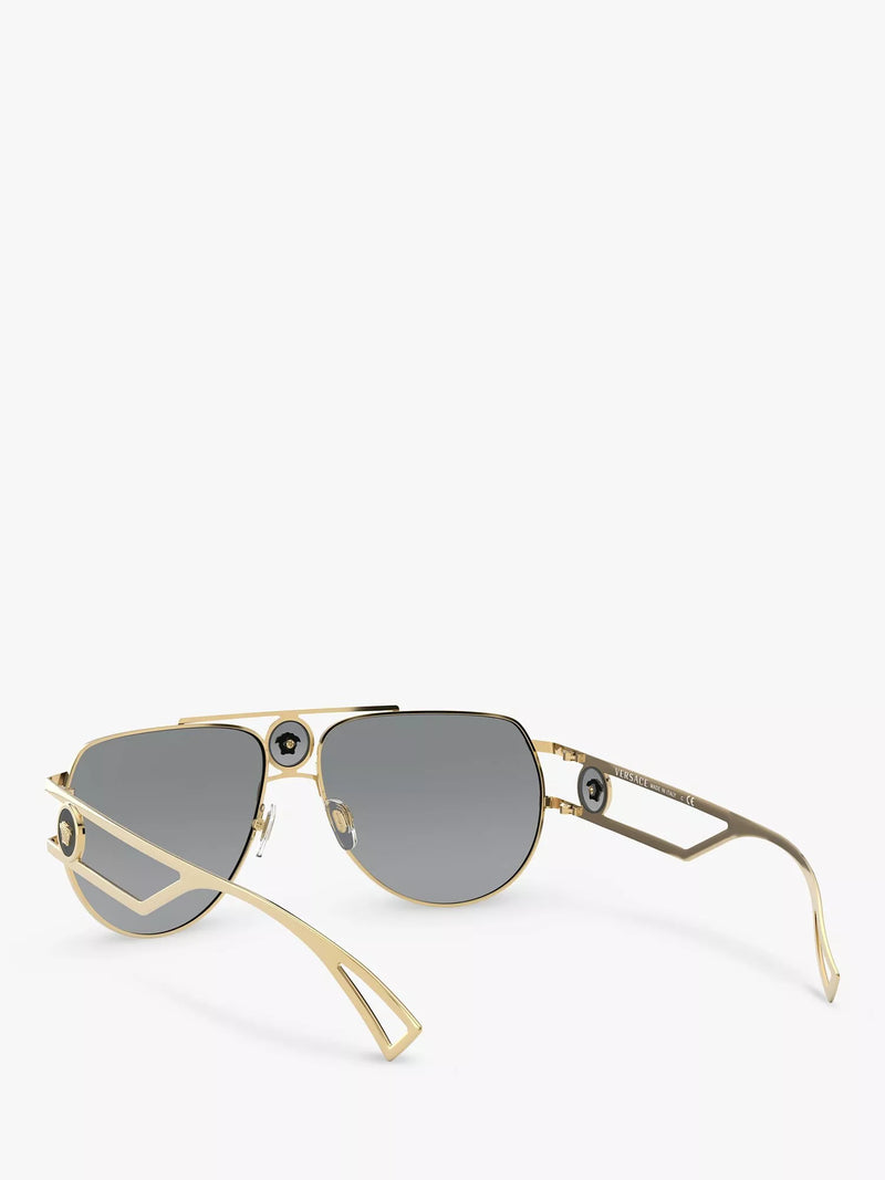 Versace aviator sunglasses gold metal frame, imported from the UK