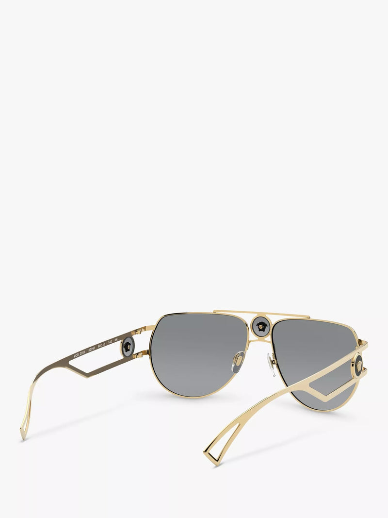 Versace aviator sunglasses gold metal frame, imported from the UK