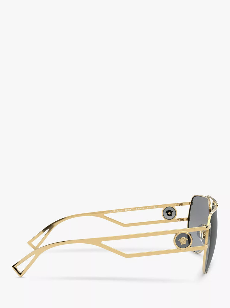 Versace aviator sunglasses gold metal frame, imported from the UK