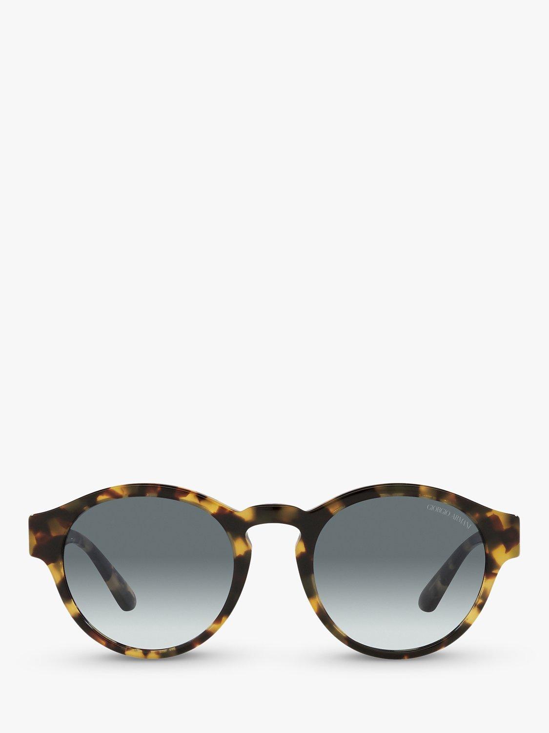 Giorgio Armani oval sunglasses yellow Havana grey gradient - British product