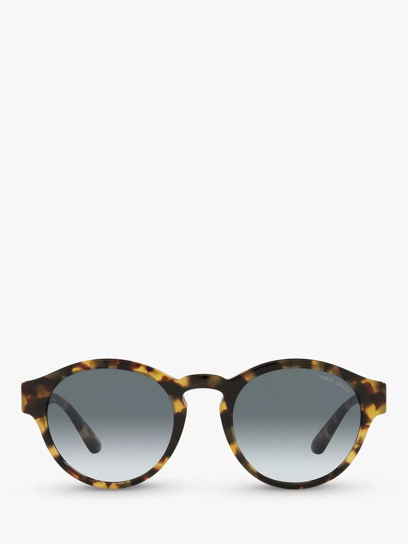 Giorgio Armani oval sunglasses yellow Havana grey gradient - British product