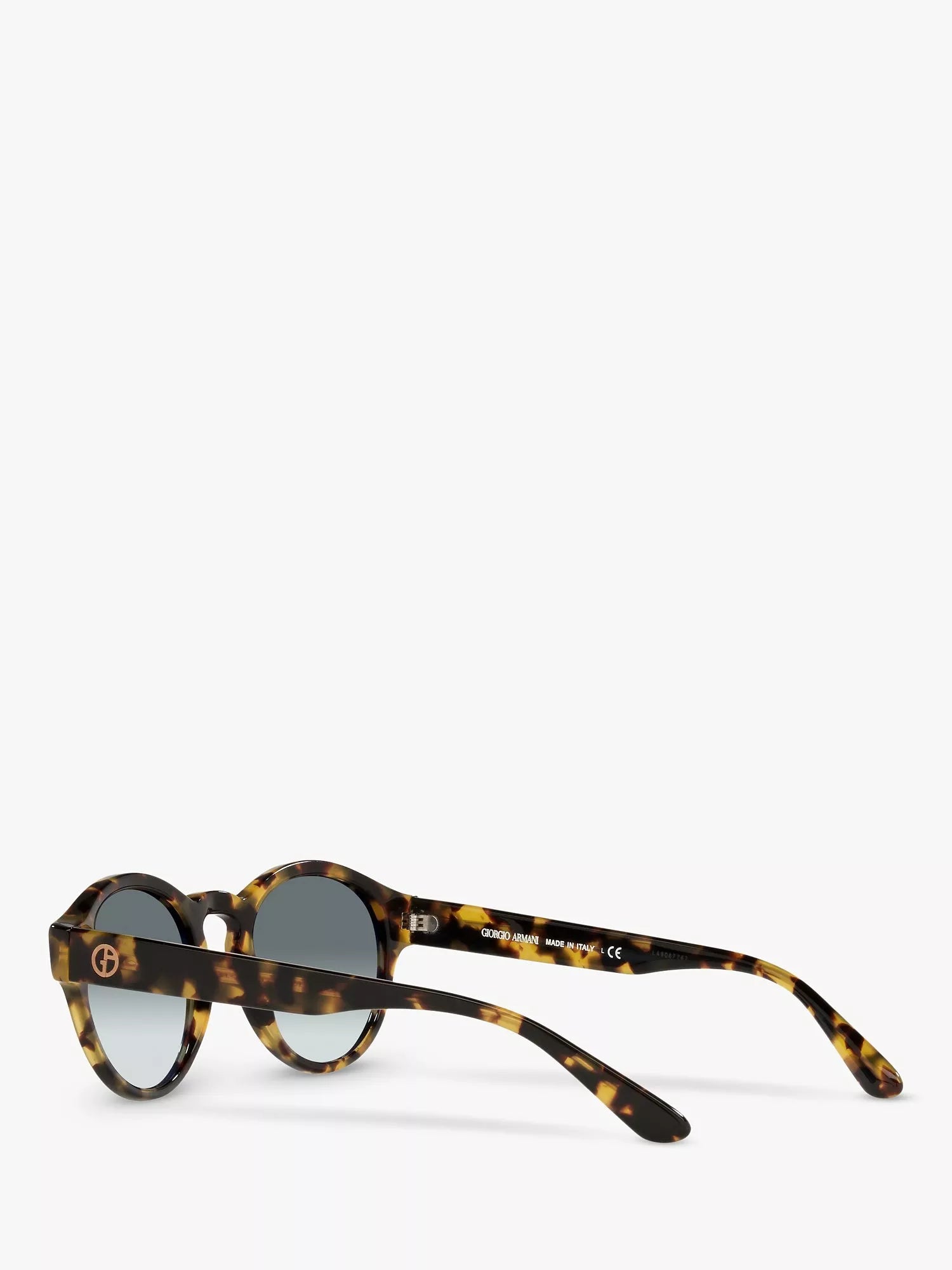 Giorgio Armani oval sunglasses yellow Havana grey gradient - British product
