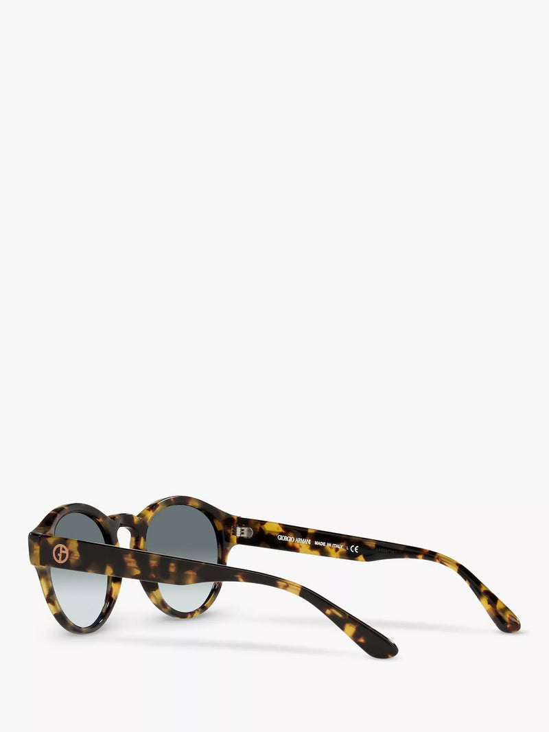 Giorgio Armani oval sunglasses yellow Havana grey gradient - British product