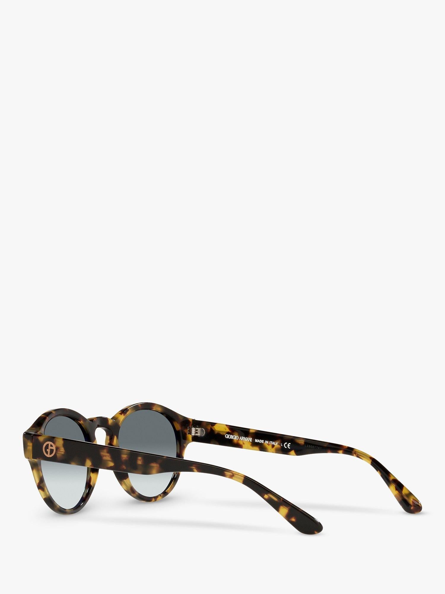Giorgio Armani oval sunglasses yellow Havana grey gradient - British product