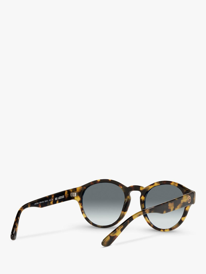 Giorgio Armani oval sunglasses yellow Havana grey gradient - British product