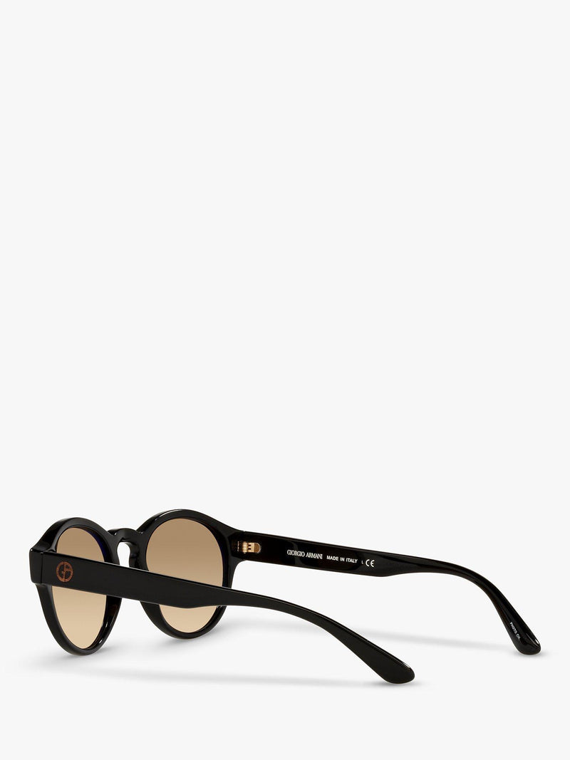 Giorgio Armani oval sunglasses black beige gradient, imported from the UK