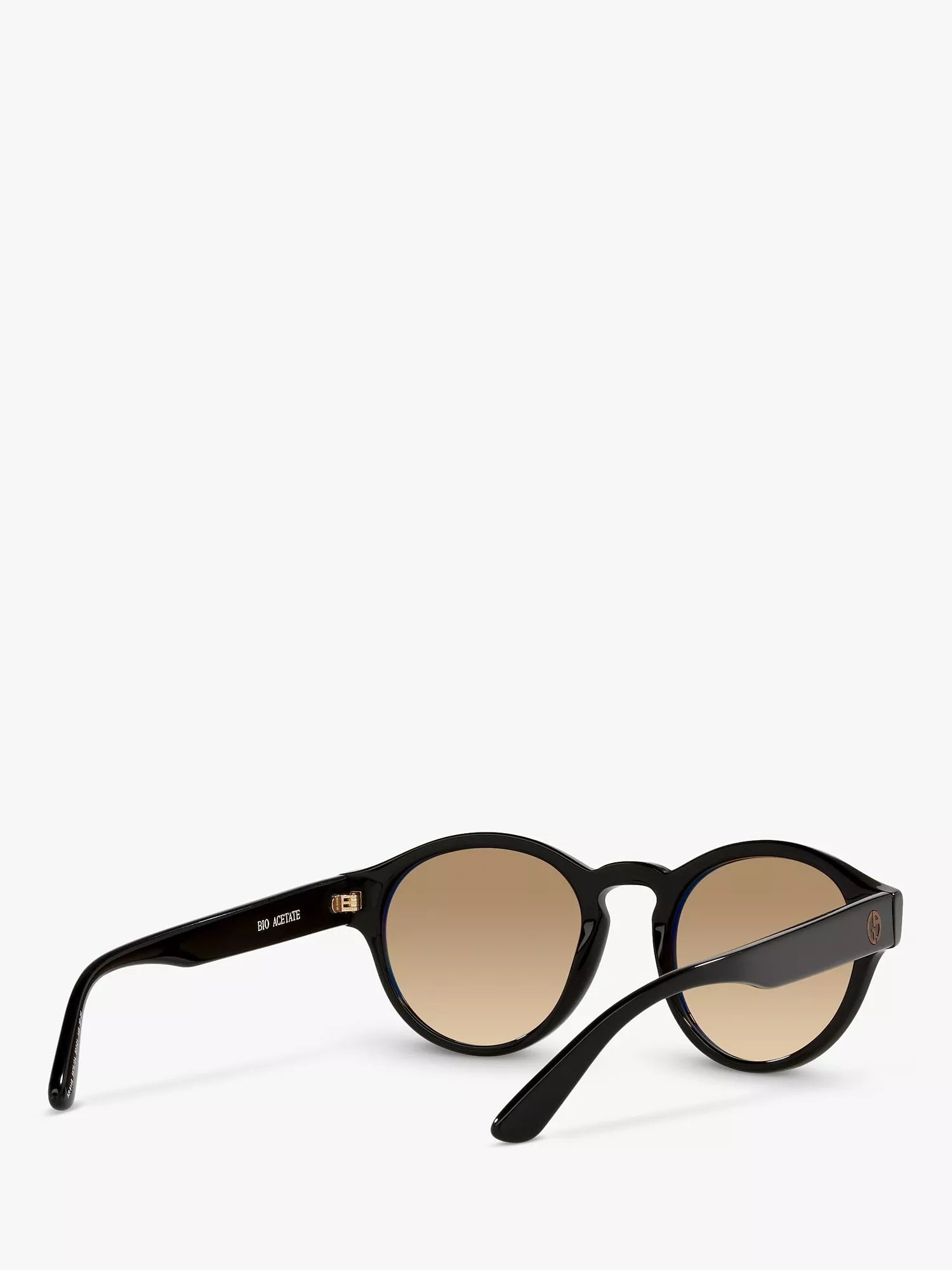 Giorgio Armani oval sunglasses black beige gradient, imported from the UK
