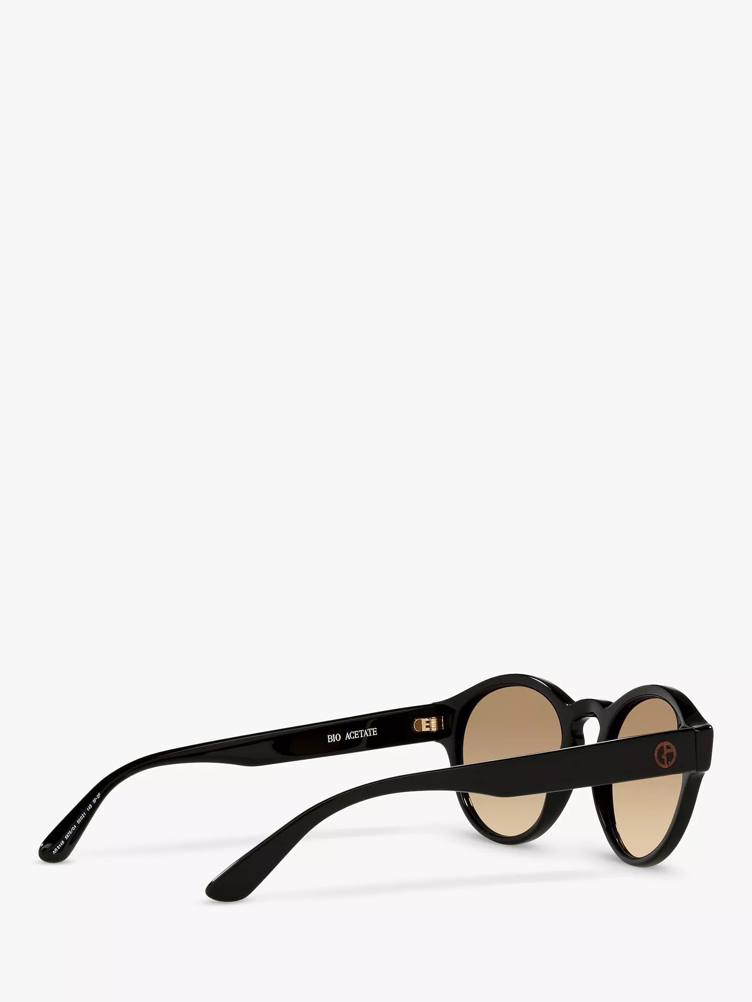 Giorgio Armani oval sunglasses black beige gradient, imported from the UK