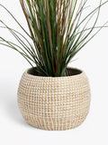 John Lewis seagrass indoor planter natural white H25x32cm (British brand)