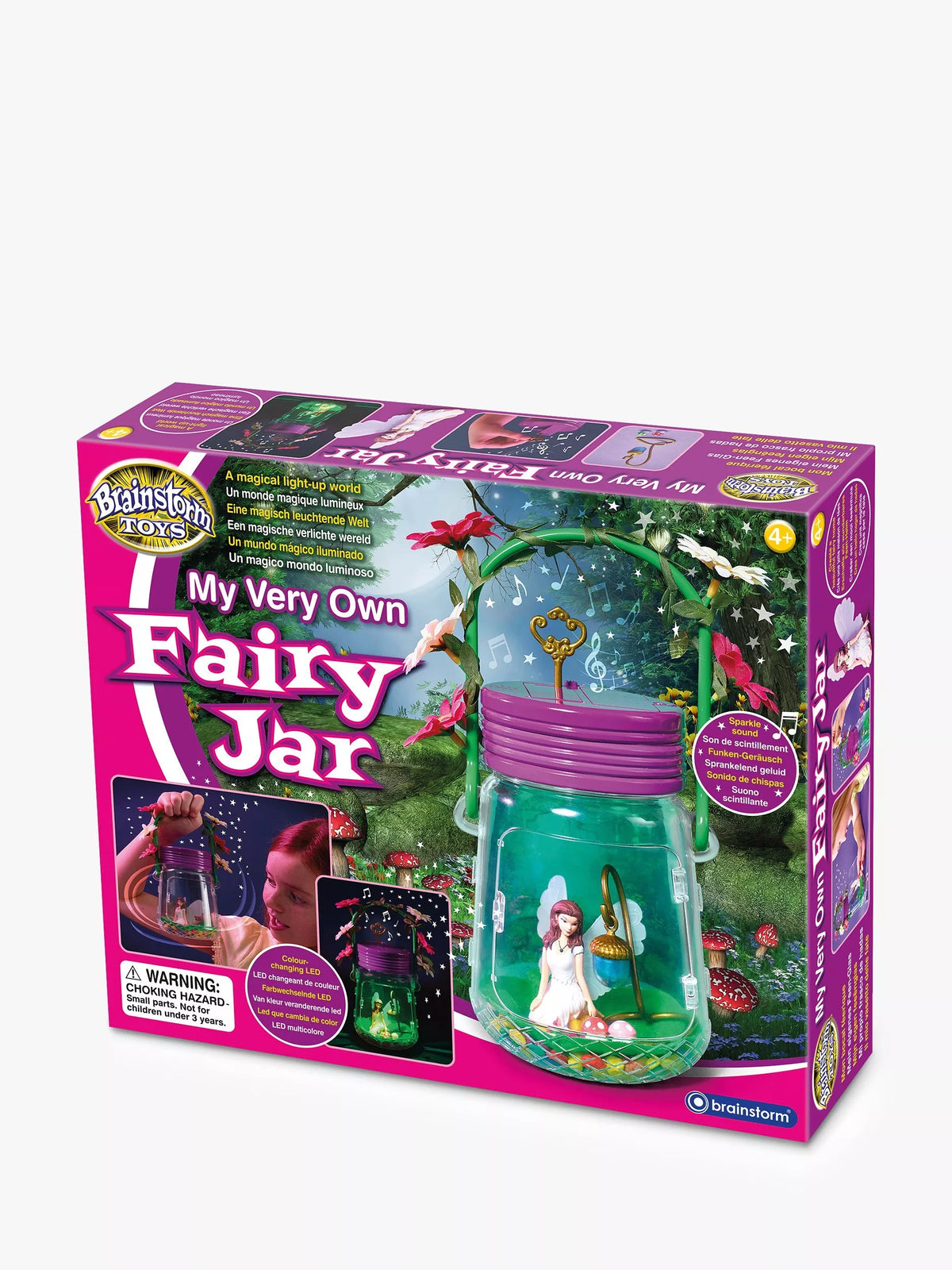 Brainstorm Light-Up Fairy Jar toy craft kit, imported from the UK