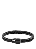 BOSS Men's Braided Leather Bracelet