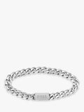 BOSS men's curb chain bracelet stainless steel silver - (British brand)