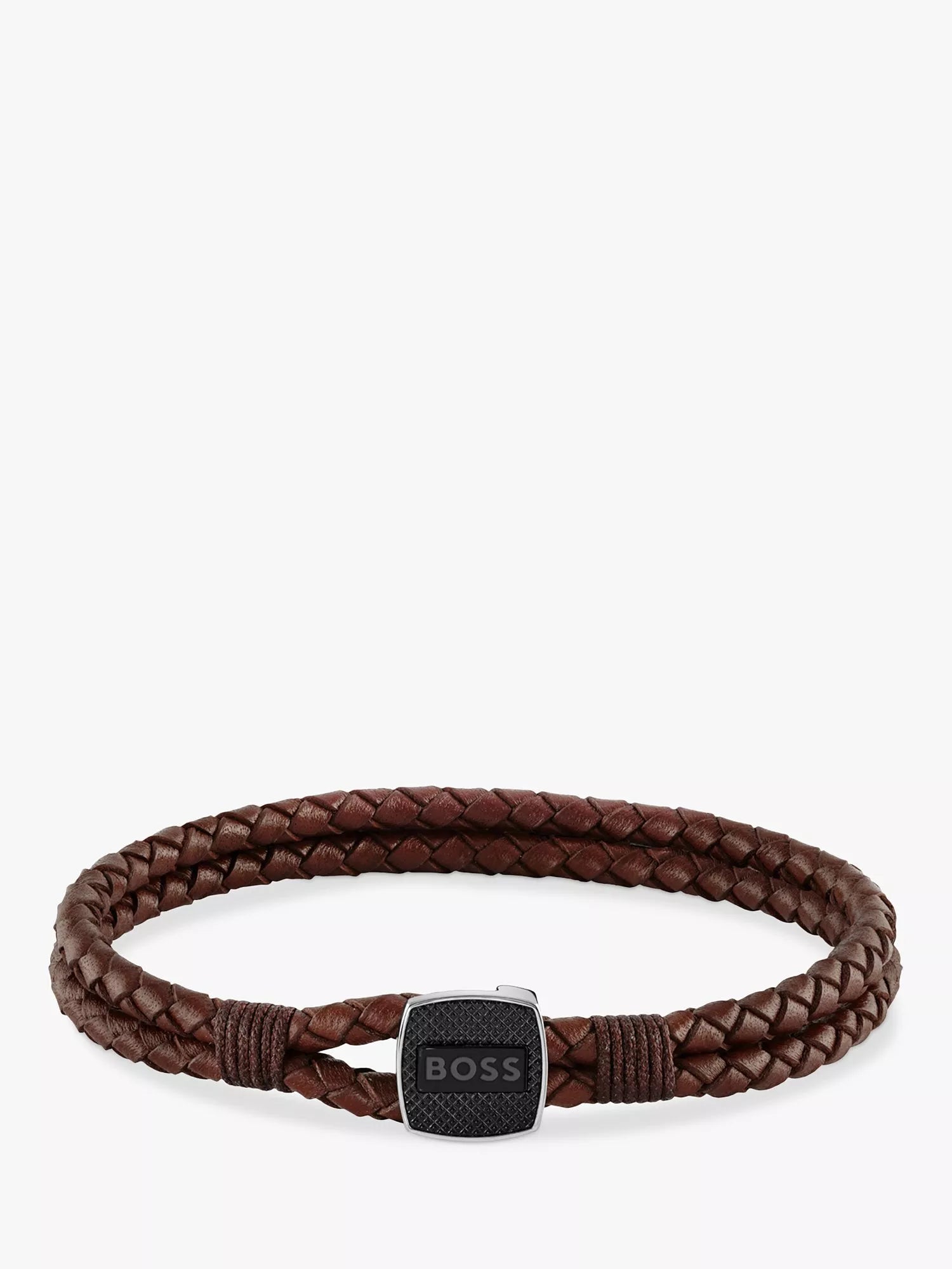 BOSS leather bracelet Seal collection 19cm, UK version