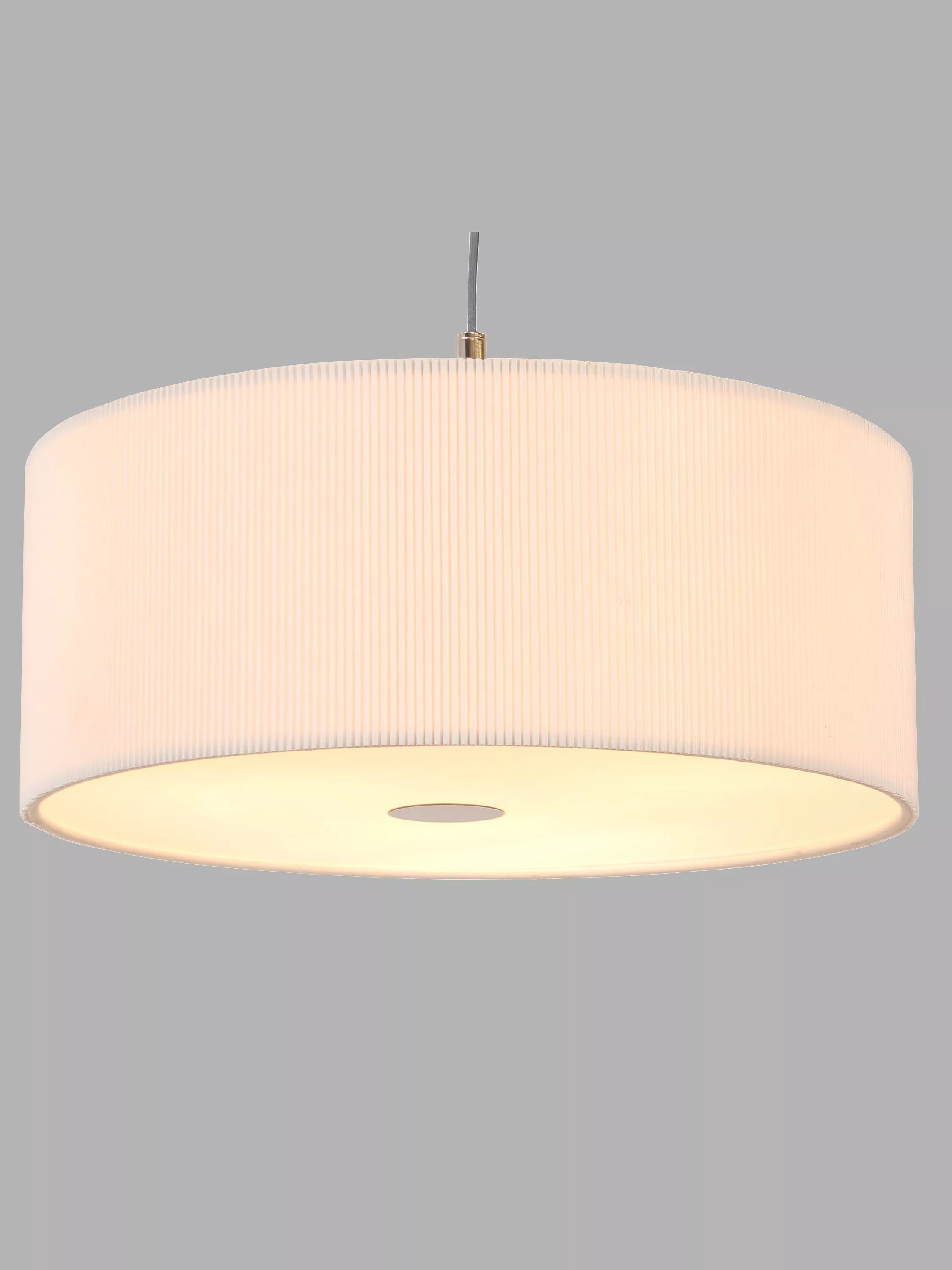 John Lewis micropleated diffuser ceiling light white, imported from the UK