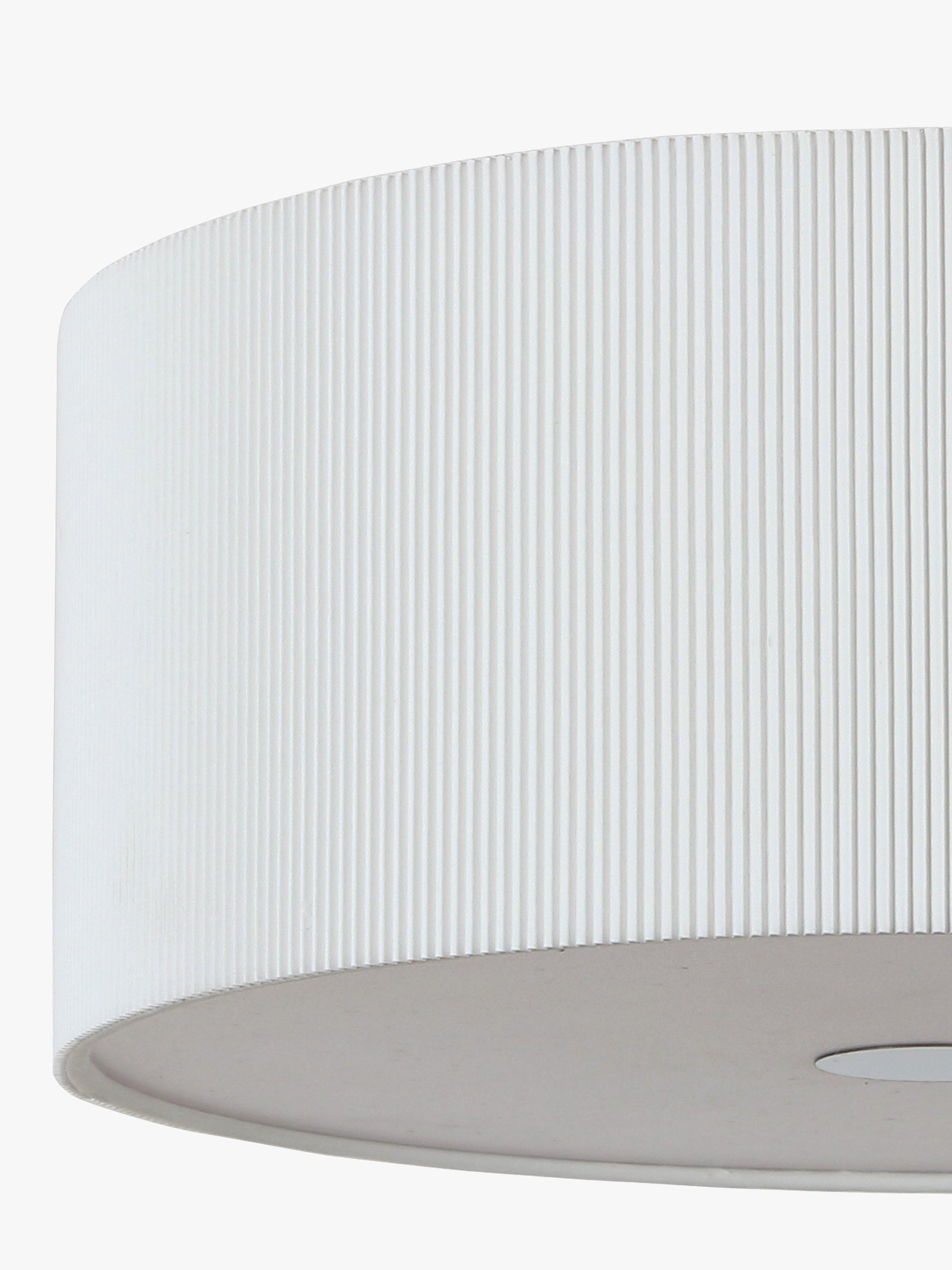 John Lewis micropleated diffuser ceiling light white, imported from the UK