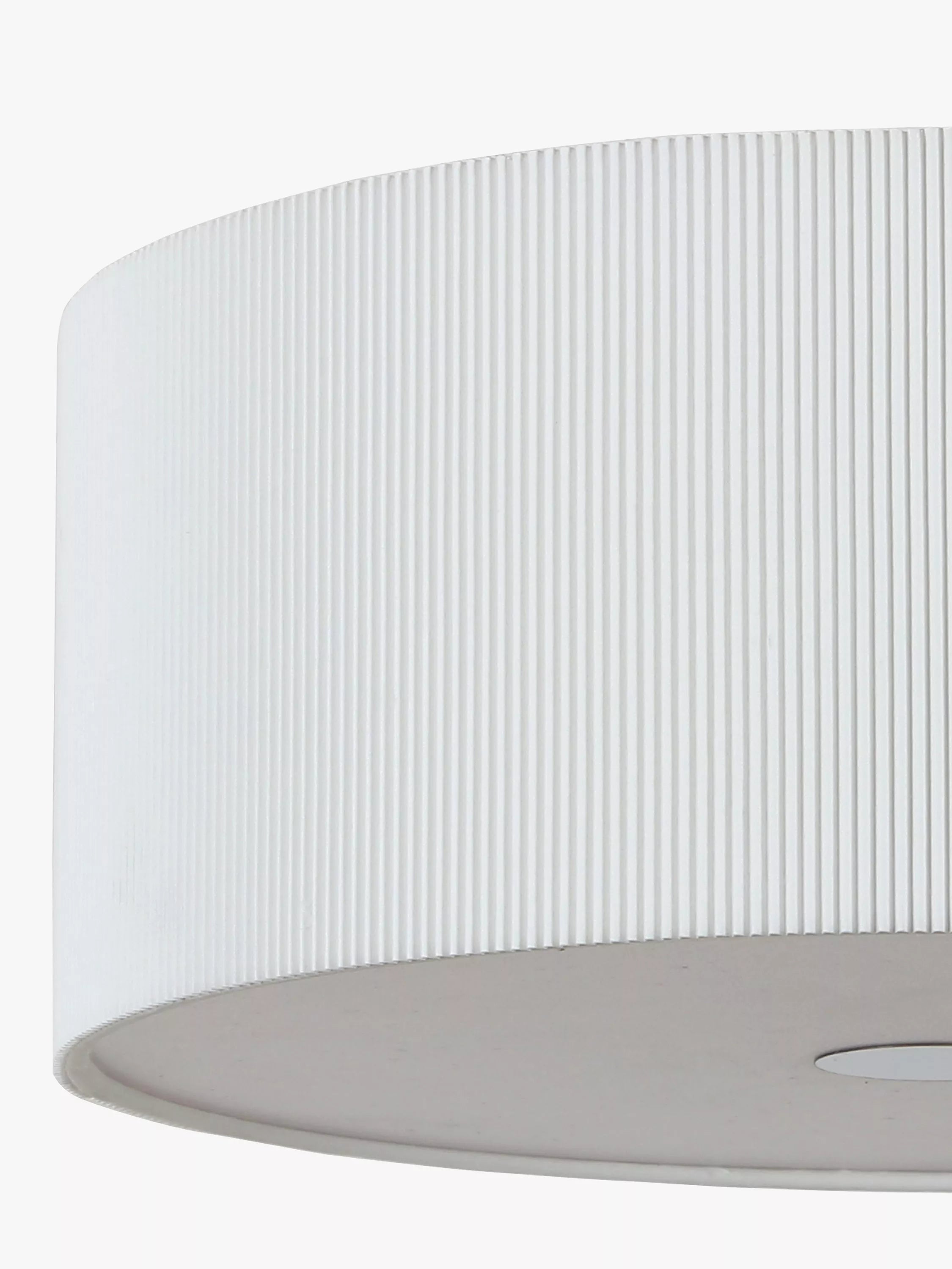 John Lewis micropleated diffuser ceiling light white, imported from the UK