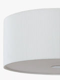 John Lewis micropleated diffuser ceiling light white, imported from the UK