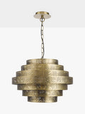 John Lewis herringbone ceiling light antique brass (British brand)