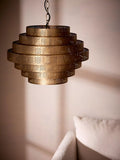 John Lewis herringbone ceiling light antique brass (British brand)