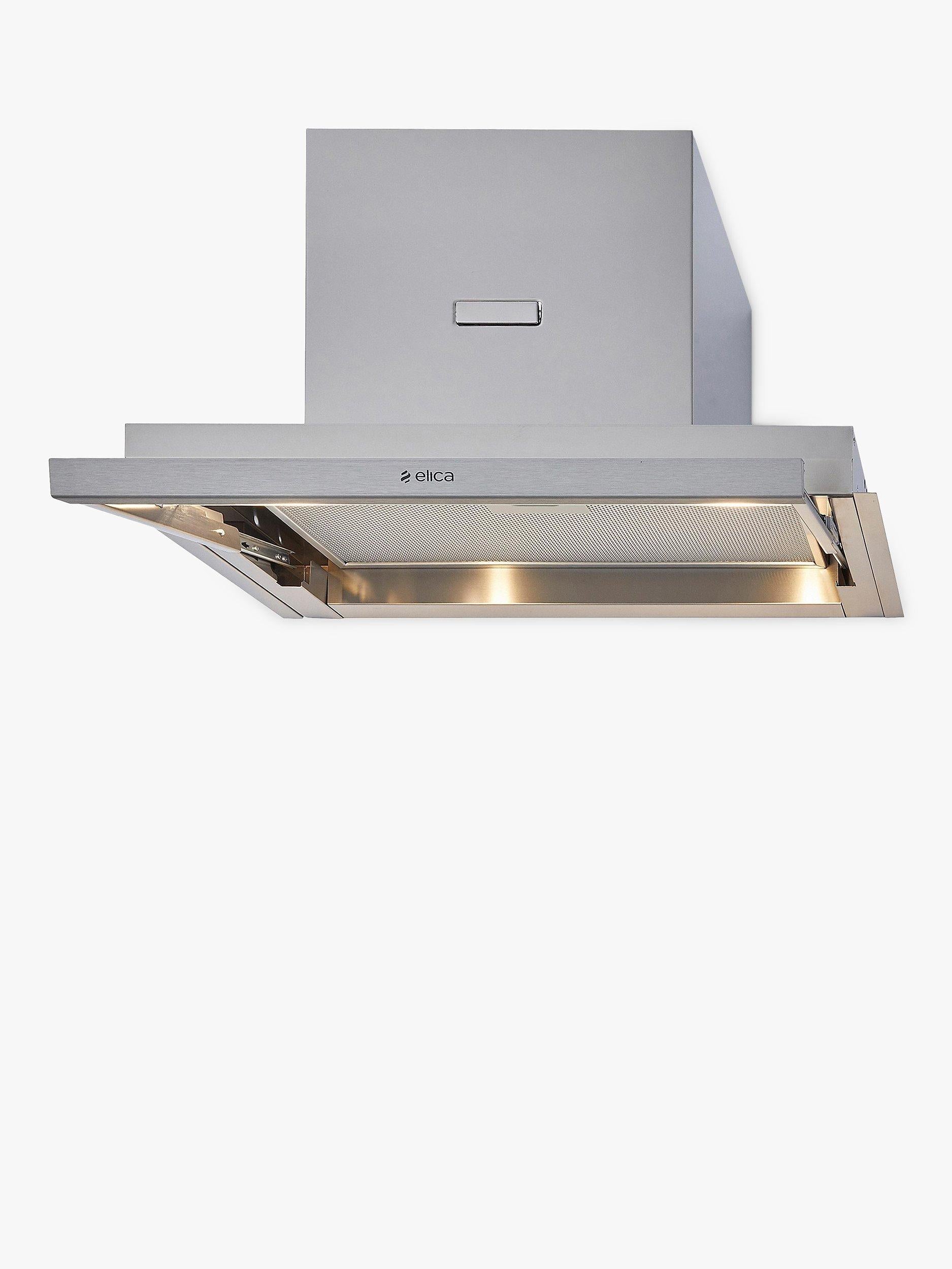 60cm Built-In Cooker Hood with Stainless Steel Finish and Glass Visor