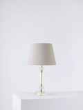 John Lewis crystal column table lamp clear large, imported from the UK