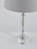 John Lewis crystal column table lamp clear large, imported from the UK