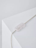 John Lewis crystal column table lamp clear large, imported from the UK
