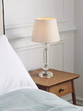 John Lewis crystal column table lamp clear large, imported from the UK