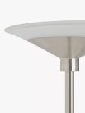 John Lewis torchiere LED floor lamp nickel finish, UK version
