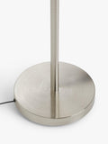 John Lewis torchiere LED floor lamp nickel finish, UK version