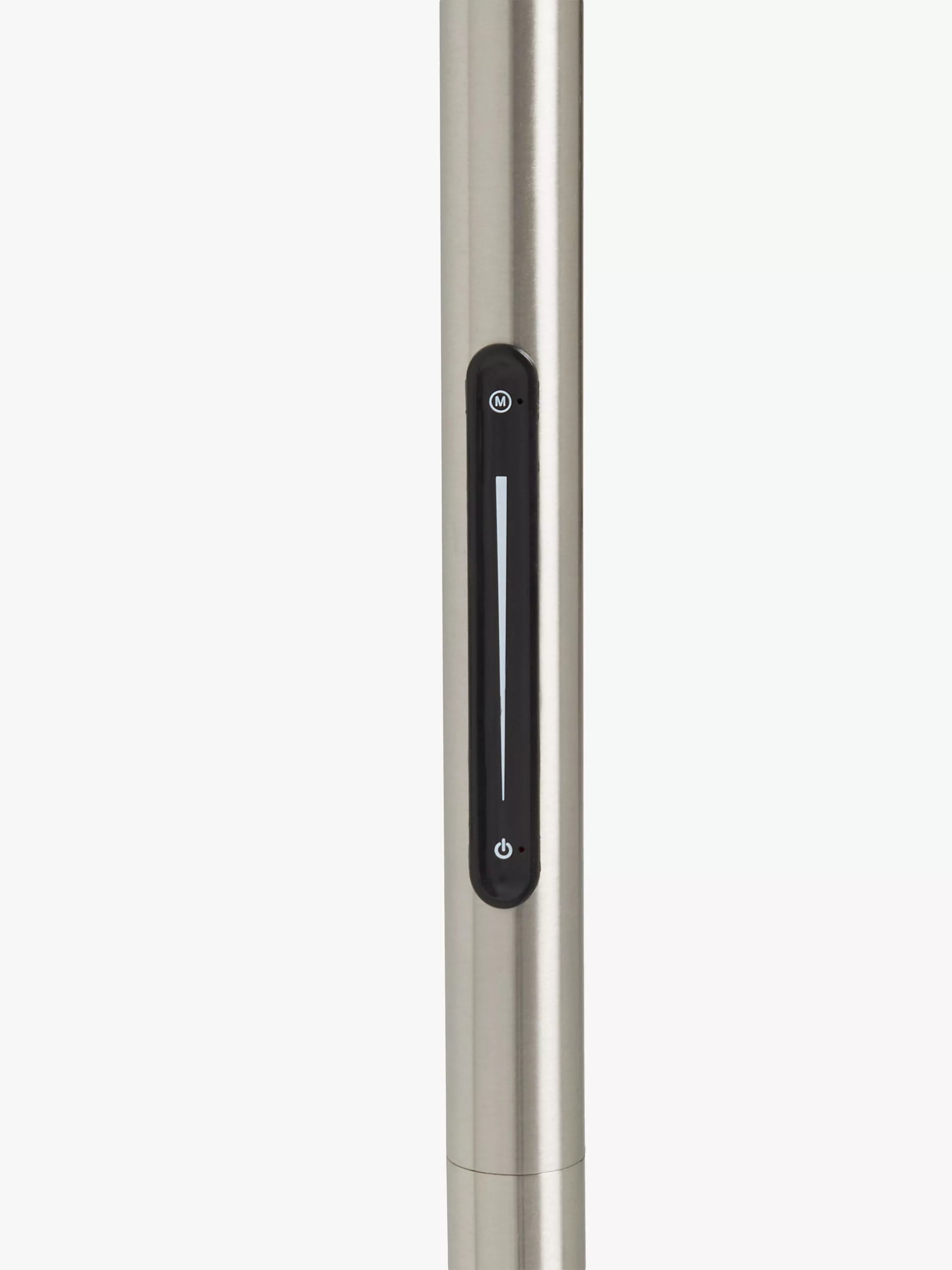 John Lewis torchiere LED floor lamp nickel finish, UK version