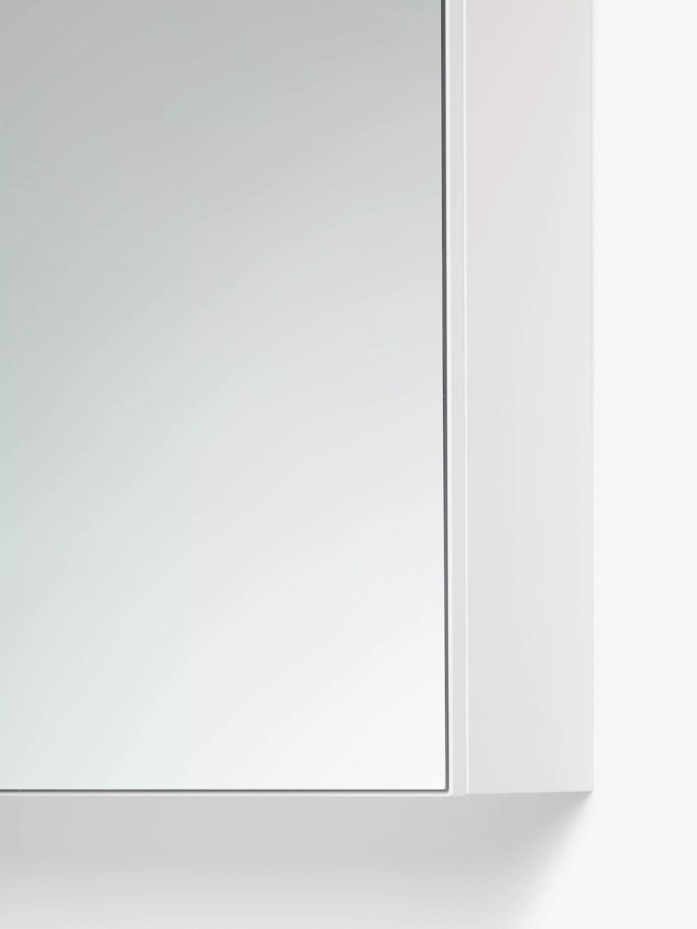 John Lewis triple mirrored white gloss bathroom cabinet, imported from the UK