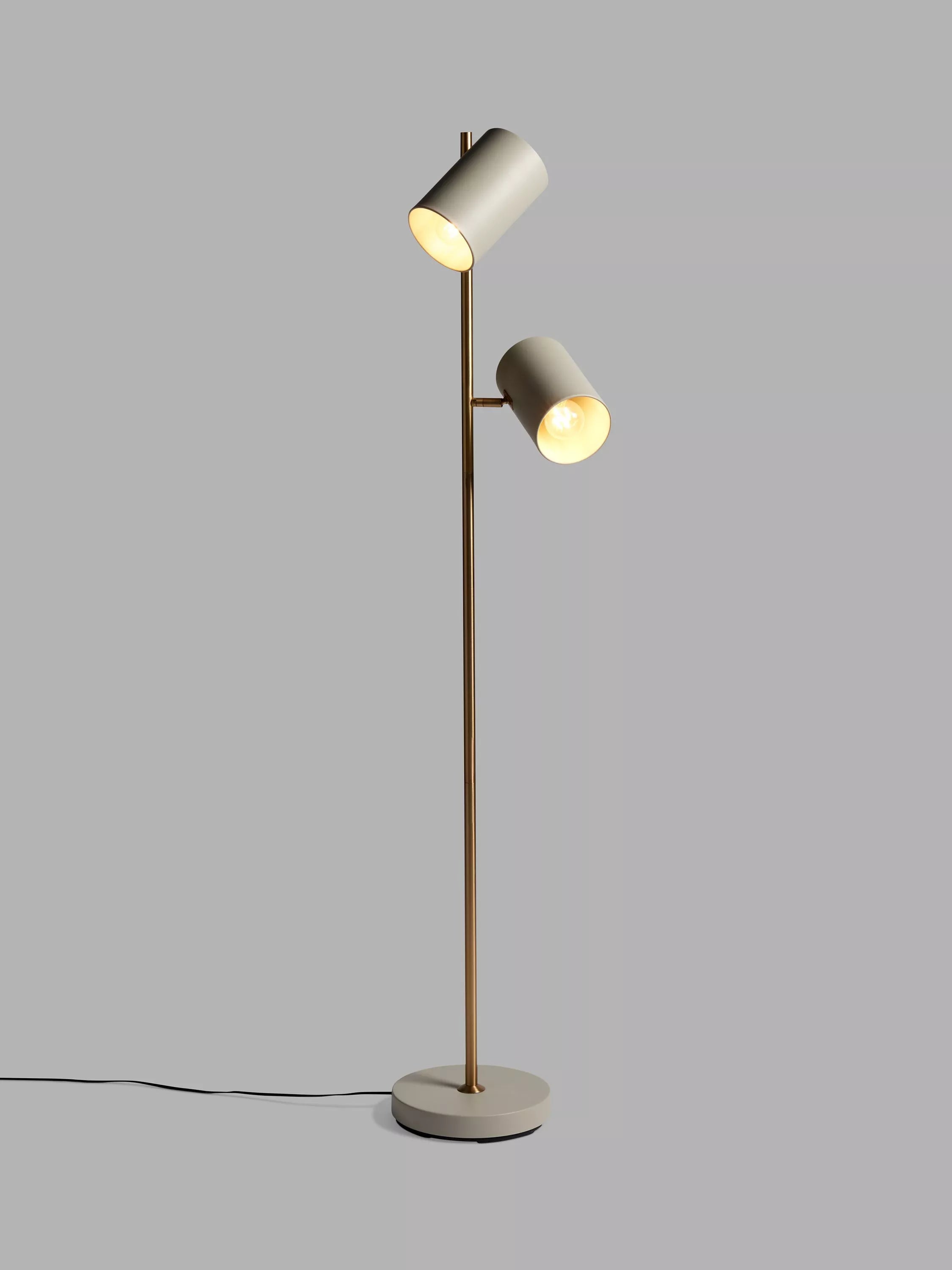 John Lewis Metal Double Arm Floor Lamp Tall