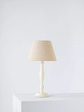 John Lewis candlestick table lamp white 46cm - British product
