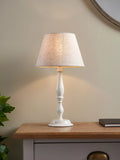John Lewis candlestick table lamp white 46cm - British product